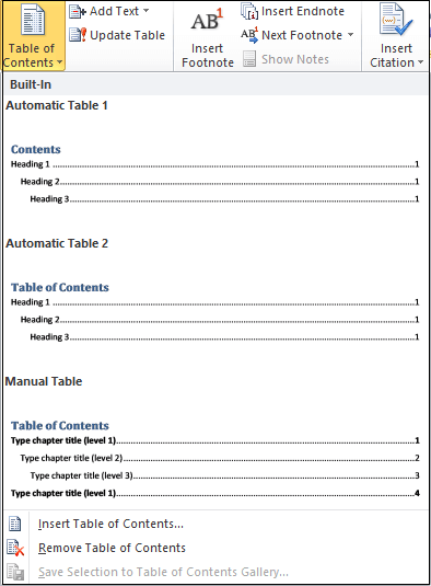 Comment créer une table des matières dans Word