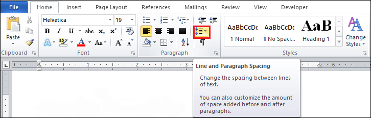 Comment doubler l'espace dans Microsoft Word