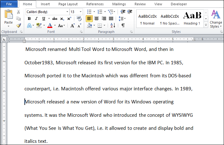 Comment doubler l'espace dans Microsoft Word