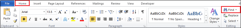 Comment rechercher des mots dans un document Word