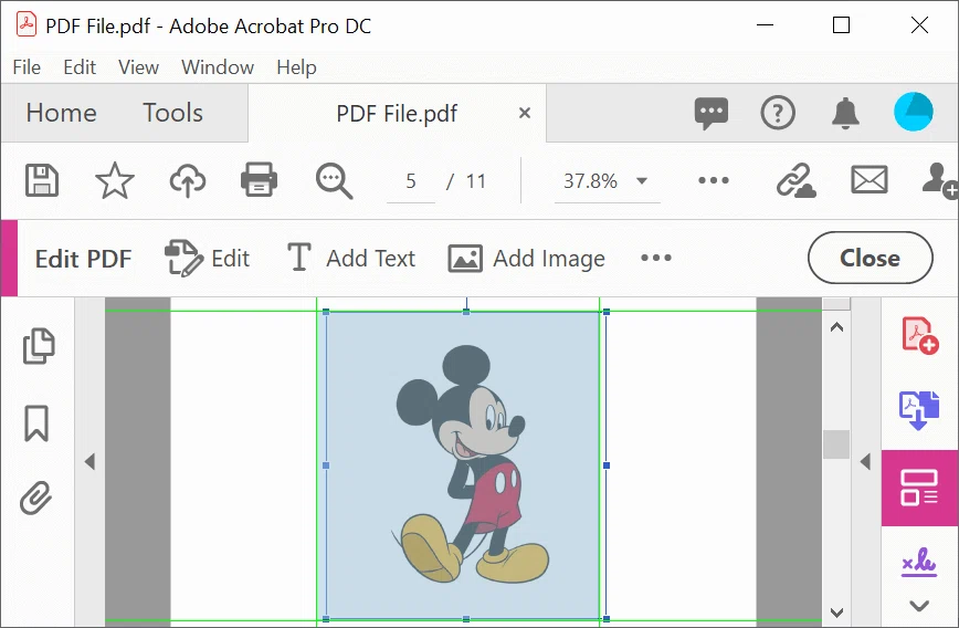 Insérer une image dans un PDF