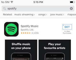 get spotify on apple watch from app store on apple watch