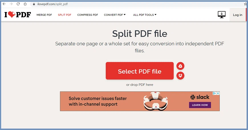 Separate PDF Pages