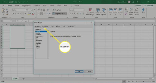 Format Cells Menu