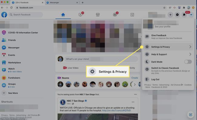 Settings & Privacy in Facebook