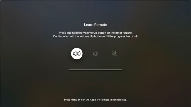 The remote learning screen on Apple TV