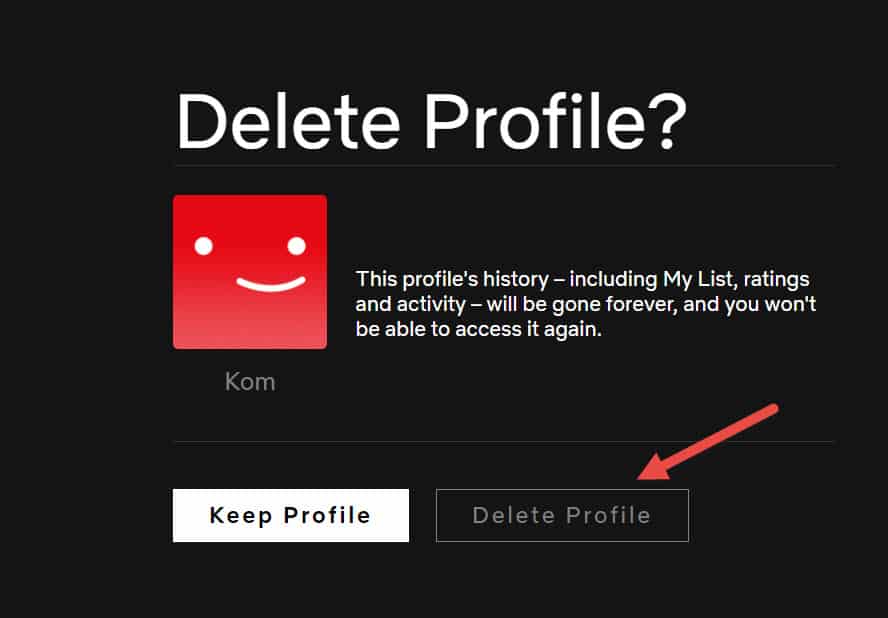 How to Delete a Netflix Profile