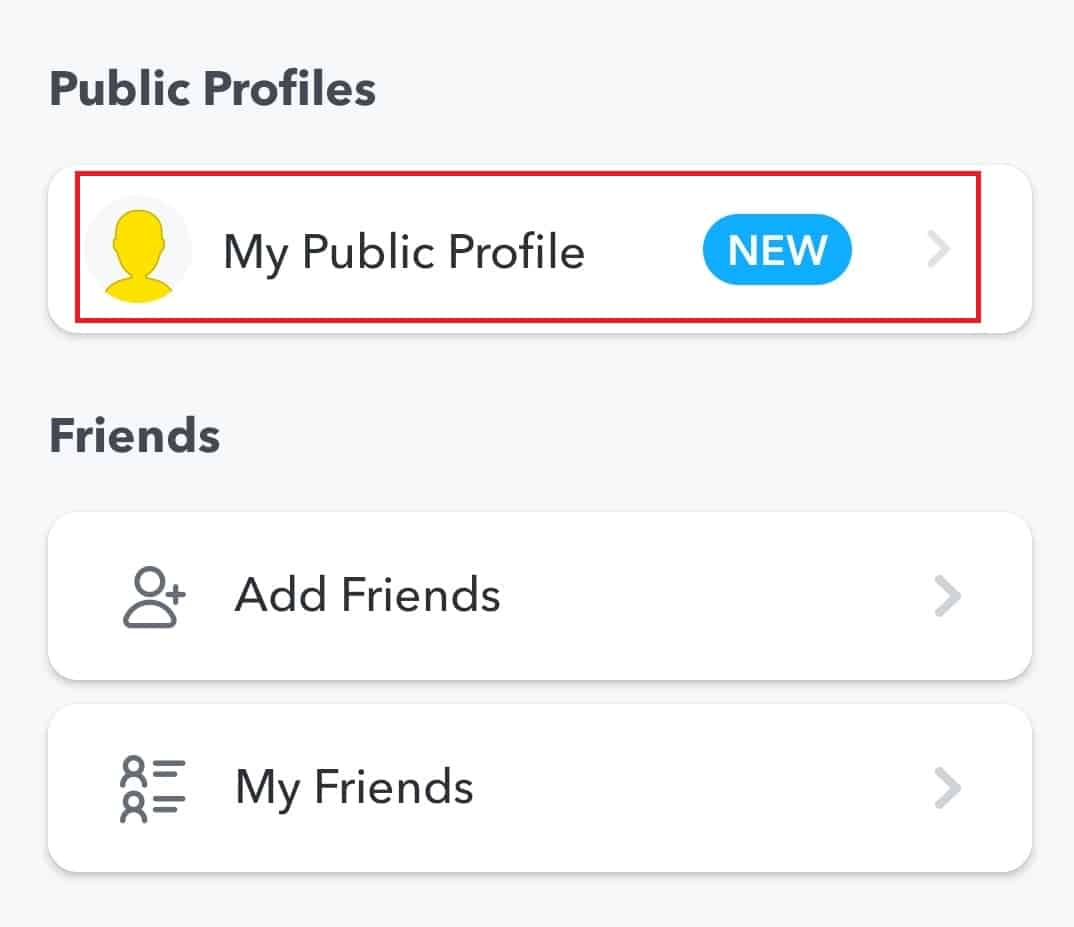 My Public Profile