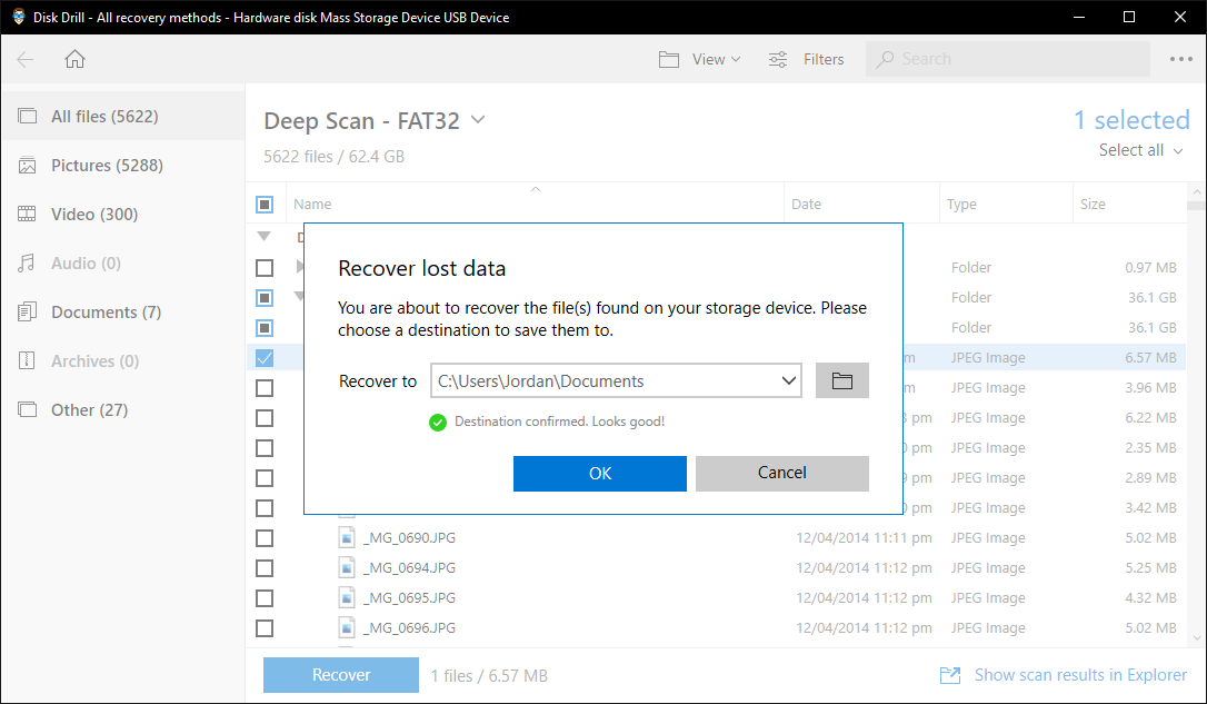 Windows 10 - Recovering File