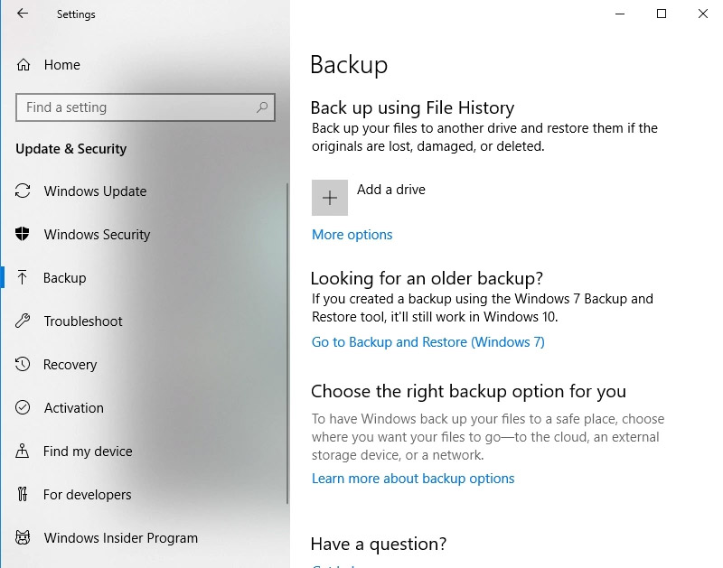 Windows Backup