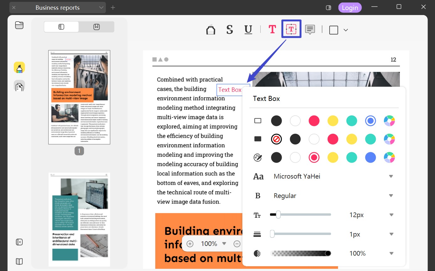 pdf change color of text