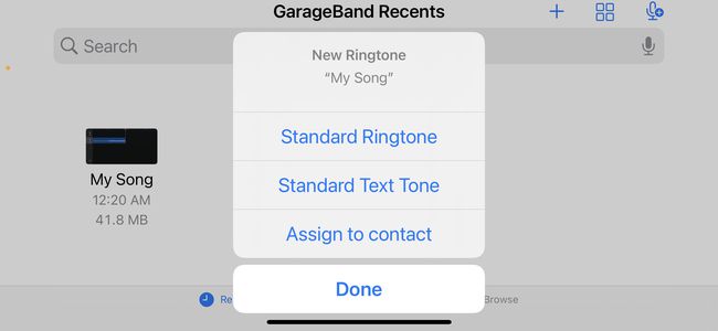 Set ringtone as