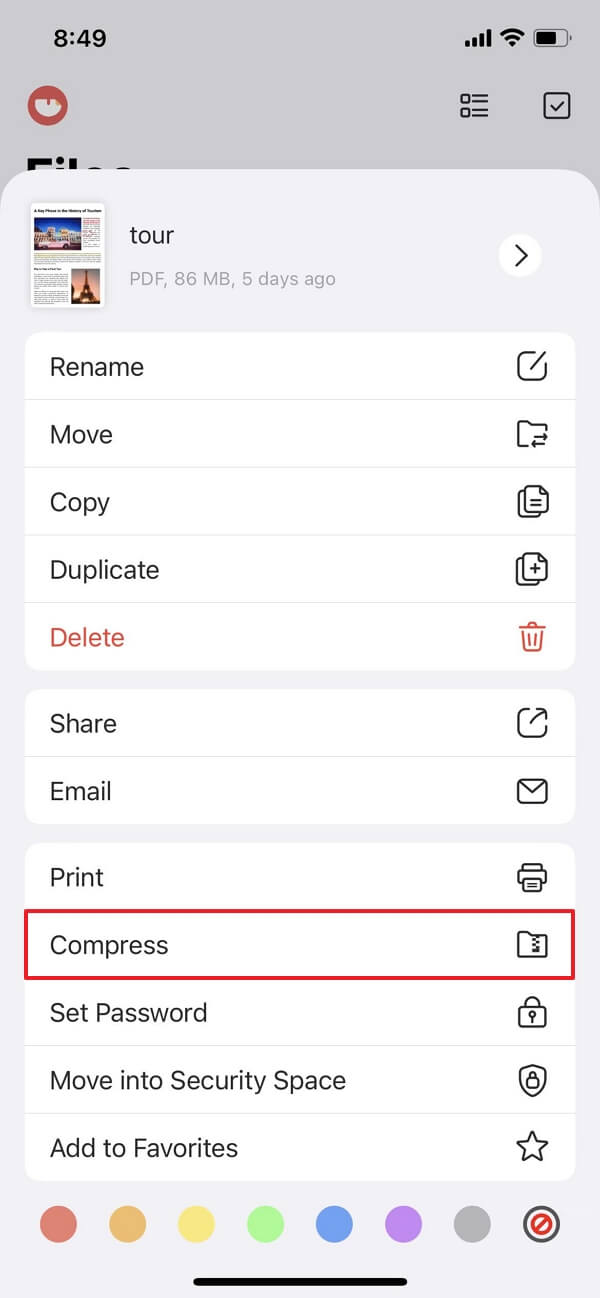 how to compress pictures on iphone