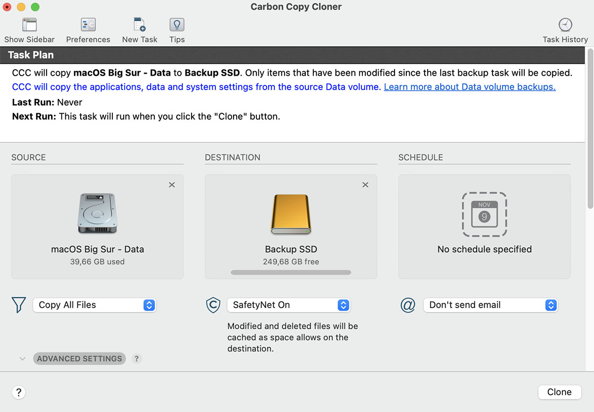 launch data protection tool