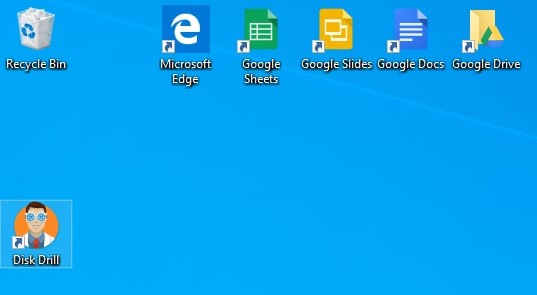 Disk Drill shortcut on desktop after installation