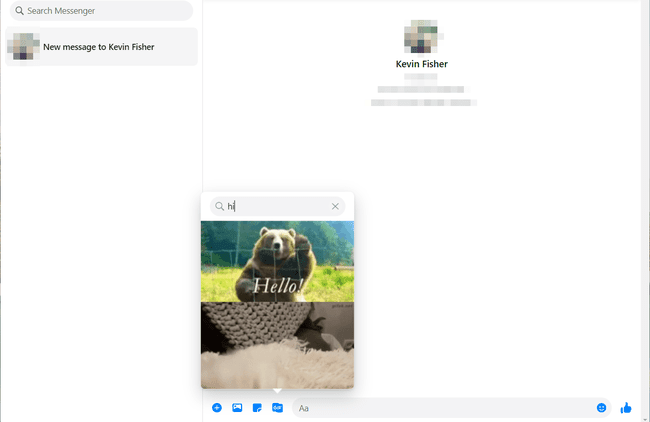 Facebook Messenger compose box