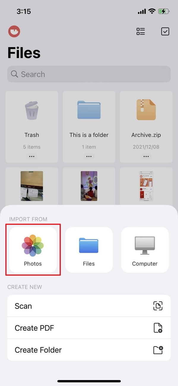 compress photos on iphone