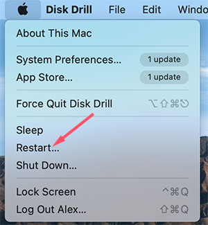 restart macos