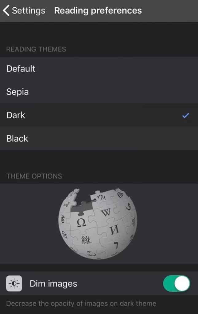 Comment activer le mode sombre de Wikipédia sur mobile/PC
