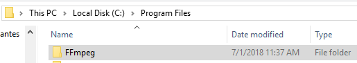 FFmpeg Windows Path