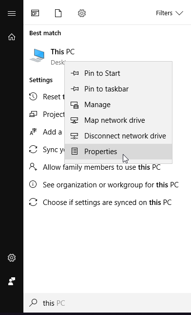 This PC Properties