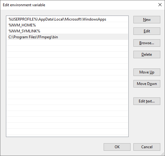 Windows Add Variable Environment