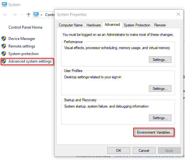 Windows Environment Variables