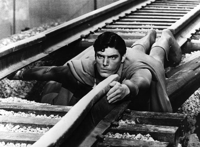 Christopher Reeve as Superman in Superman: The Movie