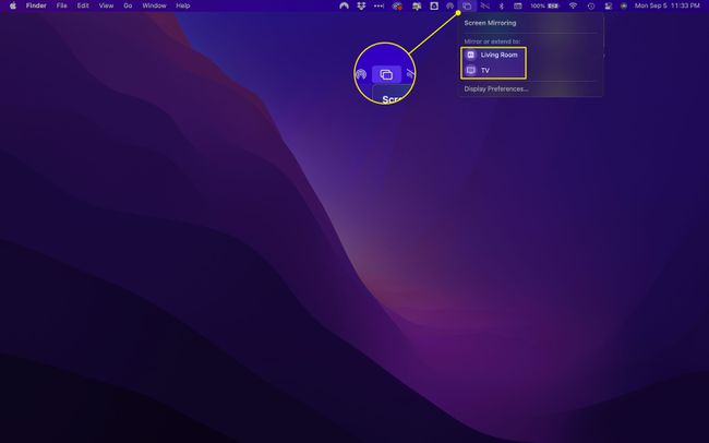 Screen mirroring in macOS