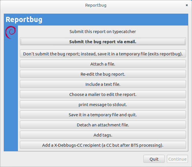 reportbug