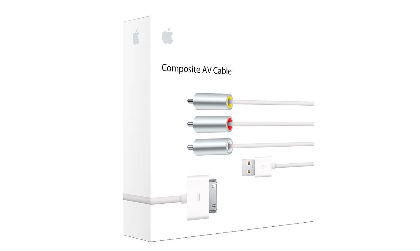 Composite AV Cable for iPad (30 pin)