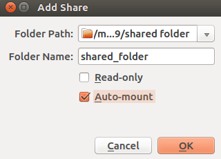 Enable File Sharing between Host and Virtualbox Guest