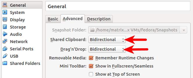 Virtualbox Shared Clipboard