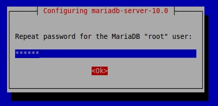 set mariadb root password