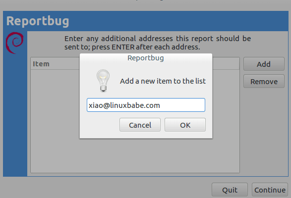 reportbug