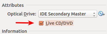 check live dvd option