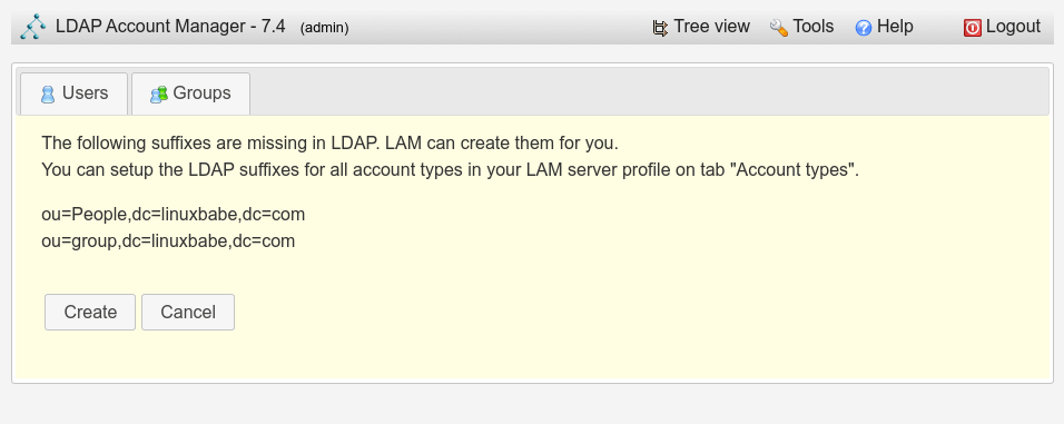 ldap account manager openldap admin