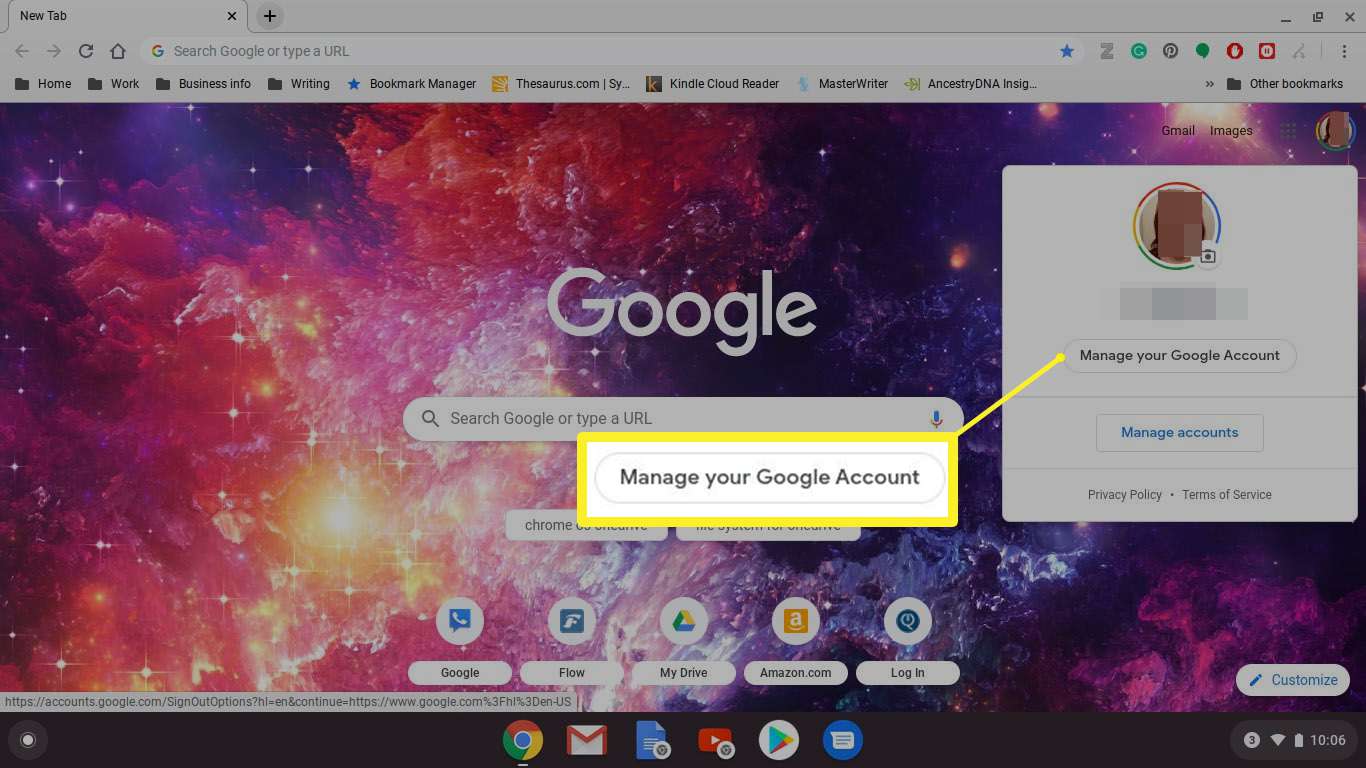 Manage your Google Account