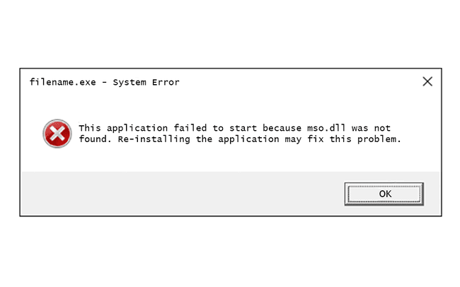 mso dll error message