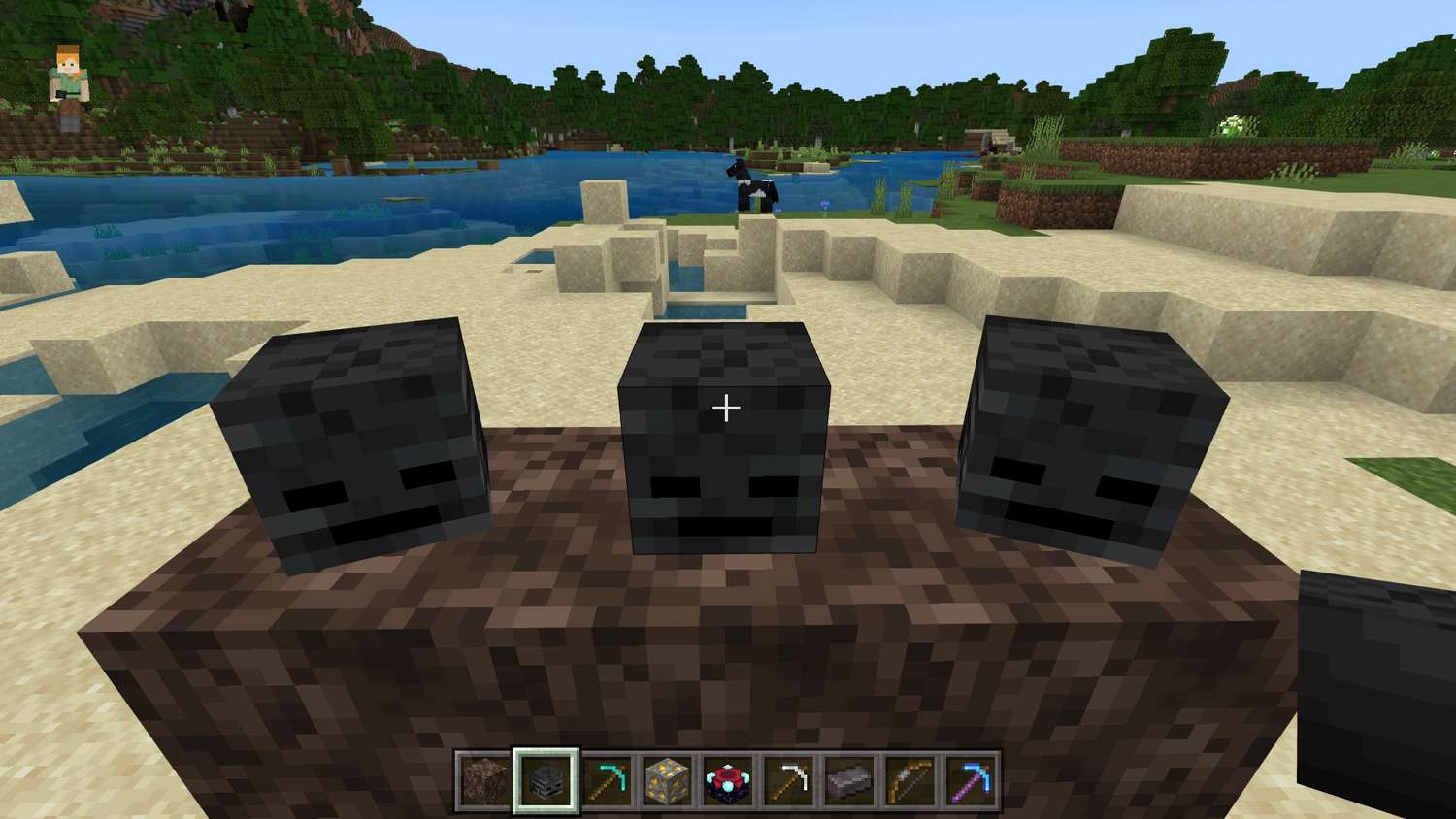 Wither Skeletons on top of a Wither summon altar