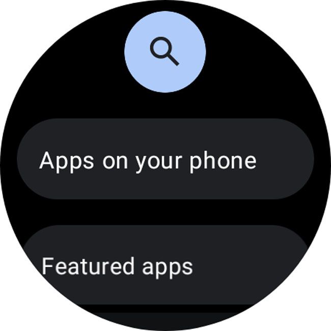 Apps on your phone highlighted on a Galaxy watch.