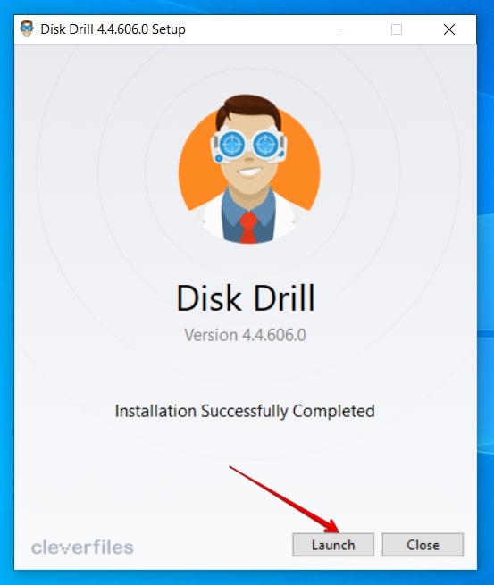 launch disk drill