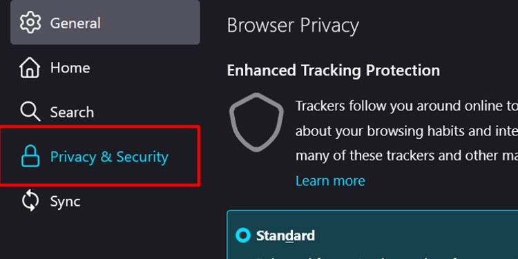 privacy and security firefox