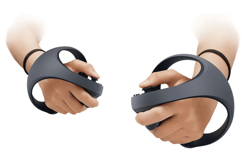 Hands in the PSVR 2 controllers