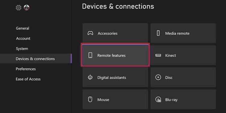 remote features xbox one