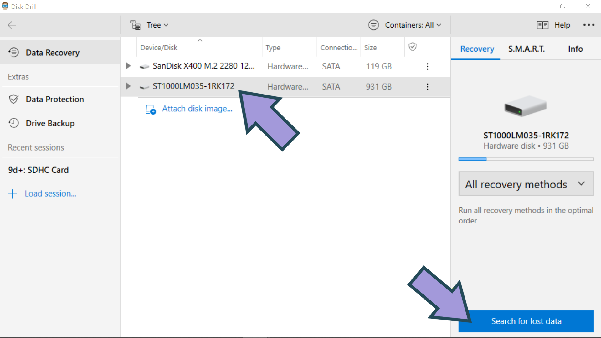 Scan disk for deleted WebM video