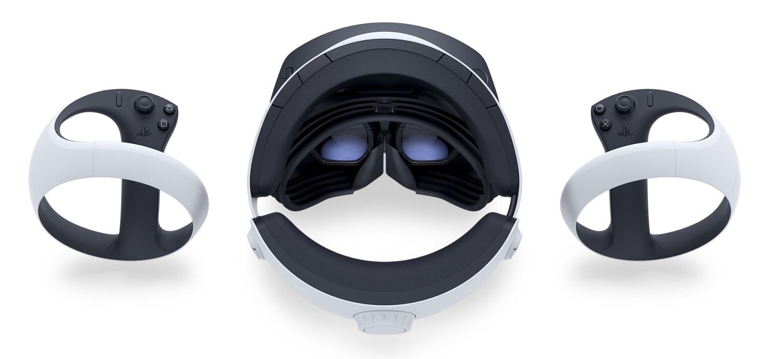 Sony PS VR2 headset and controllers