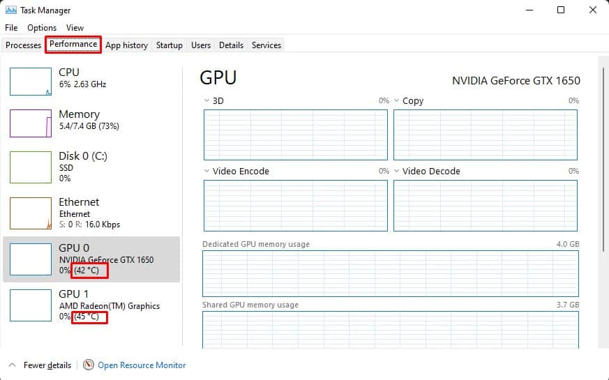 check gpu temp