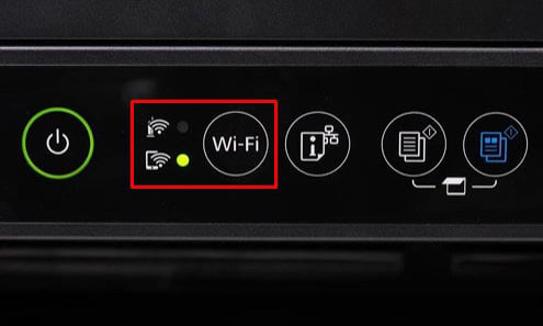 Click WiFi button on printer