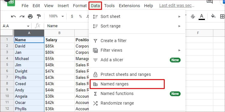 Click-on-named-Ranges